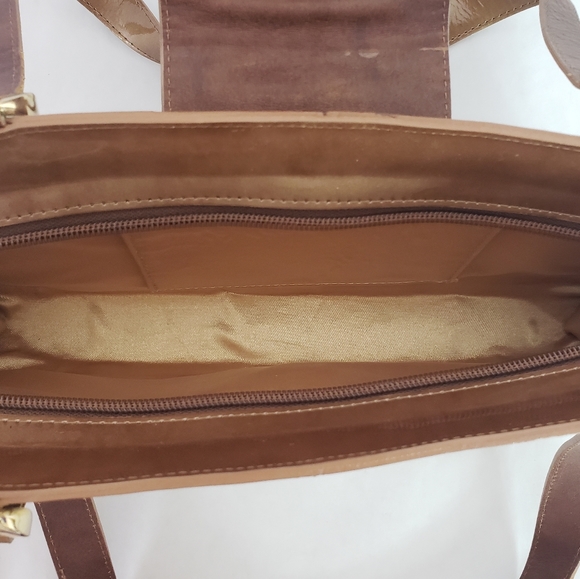 Stuart Weitzman patent leather tweed shoulder bag - Picture 11 of 12